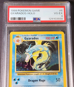 Pokemon TCG Gyarados #6/102 Base Set Unlimited, Holographic, Graded PSA 4, VG-EX - Image 5