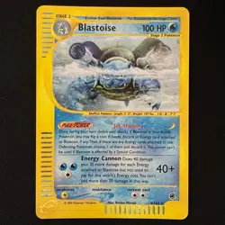 HOLO Blastoise 4/165 Expedition 2002 Vintage WOTC Pokemon Card TCG MP - Image 1