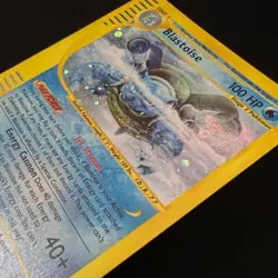 HOLO Blastoise 4/165 Expedition 2002 Vintage WOTC Pokemon Card TCG MP - Image 3