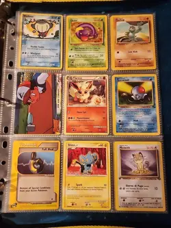 Pokemon Collection Binder Vintage Lot of Cards Holos Rares WoTC E-Reader Etc - Image 3
