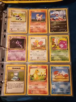 Pokemon Collection Binder Vintage Lot of Cards Holos Rares WoTC E-Reader Etc - Image 4