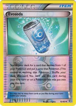 Evosoda 62/83 Reverse Holo Generations Pokemon Card NM - Image 1