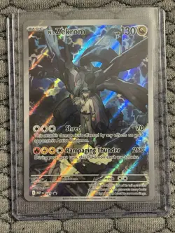 Pokemon N's Zekrom Promo Full Art Holo Card MEP 130 HP Basic - Image 1