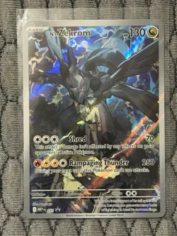 Pokemon N's Zekrom Promo Full Art Holo Card MEP 130 HP Basic - Image 2