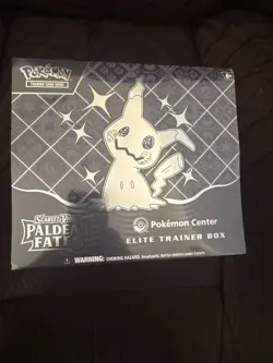 Nintendo Pokemon TCG Scarlet & Violet Paldean Fates Pokemon Center etb sealed! - Image 1