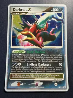 2008 Pokemon Diamond & Pearl Black Star Promo DP19 Darkrai Lv.X Holo - Image 1