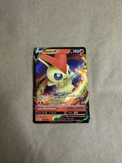 Victini V SWSH104 Ultra Rare Pokemon Black Star Promo NM - Image 1