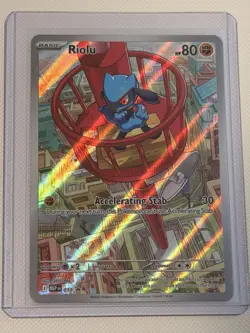 Riolu MEP 010 - Pokemon TCG Mega Evolutions - NM Black Star Promo FULL ART - Image 1