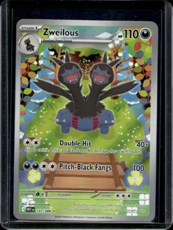 2025 Pokemon White Flare Zweilous Illustration Rare #147/086 - Image 1