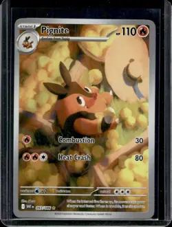 2025 Pokemon White Flare Pignite Illustration Rare #097/086 - Image 1