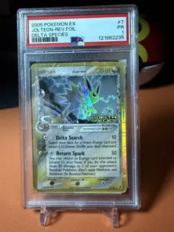 PSA 1 2005 Pokemon EX Delta Species Jolteon Reverse Holo Foil Rare 7/113 - Image 1