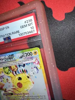 2024 POKEMON SSP EN-SURGING SPARKS SPECIAL ILLUSTRATION RARE PIKACHU EX PSA 10 - Image 4