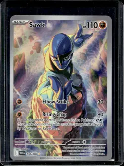 2025 Pokemon White Flare Sawk Illustration Rare #130/086 - Image 1