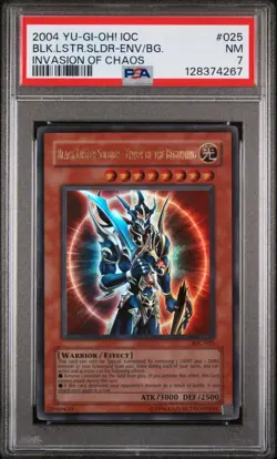 2004 Yu-Gi-Oh! Black Luster Soldier Envoy of the Beginning IOC-025 Chaos PSA 7 - Image 1