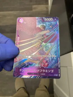 One Piece CCG Donquixote Doflamingo Prb02 Alr Art Jp - Image 2