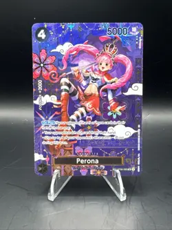 One Piece PERONA #OP06-093 OP14 SP Alternate Art The Azure Sea's Seven~English - Image 1