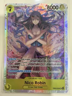 One Piece Heroines EB03-055 SR Holo Nico Robin - Image 1