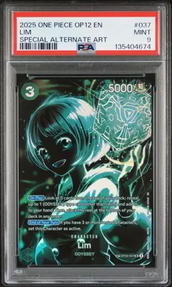 2025 ONE PIECE Lim (SP) OP09-037 - Legacy of the Master (OP12) PSA 9 - Image 1