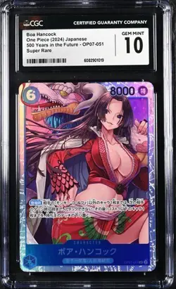 Boa Hancock -One Piece Card Game JPN. 500 Years in the Future OP07-051 SR CGC 10 - Image 1