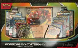 Pokemon Trading Card Game Incineroar ex and Torterra ex Special Collection Box - Image 1