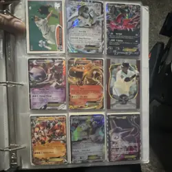 Pokemon TCG & Yu-Gi-Oh! Binder Lot Charizard EX, Mewtwo EX, Lugia EX, Holo Cards - Image 1