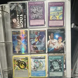Pokemon TCG & Yu-Gi-Oh! Binder Lot Charizard EX, Mewtwo EX, Lugia EX, Holo Cards - Image 2