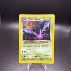 Pokemon Dark Crobat TCG Neo Destiny Holo Rare Card 2/105 - Image 2