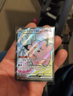 Pokemon TCG Lillie's Clefairy EX Holo Ultra Rare Card 173/159 Journey Together - Image 1