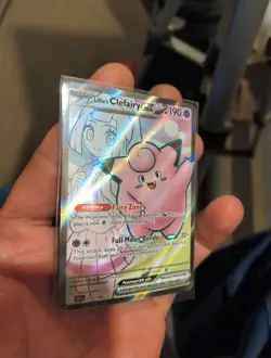 Pokemon TCG Lillie's Clefairy EX Holo Ultra Rare Card 173/159 Journey Together - Image 2