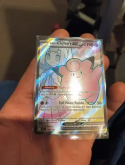 Pokemon TCG Lillie's Clefairy EX Holo Ultra Rare Card 173/159 Journey Together - Image 4