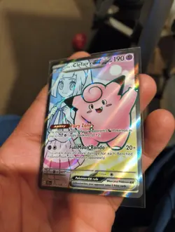 Pokemon TCG Lillie's Clefairy EX Holo Ultra Rare Card 173/159 Journey Together - Image 5