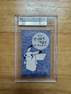 Pokemon BGS 9 MINT 2016 Poncho Pikachu Mega Charizard X Japanese Business Card - Image 2