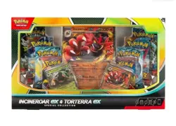 Pokemon Trading Card Game Incineroar ex and Torterra ex Special Collection Box - Image 1