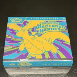 Pokemon Elite Trainer Box Mega Evolution Ascended Heroes 65 Card Sleeves - Image 1