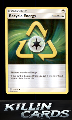 Recycle Energy 212/236 Pokemon Uncommon SM - Unified Minds Card NM - Image 1