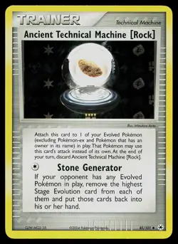 Pokemon Card - Ancient Technical Machine [Rock] Hidden Legends 85/101 Reverse - Image 1