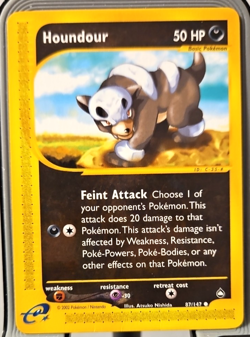 Houndour E-Reader Vintage Pokemon Aquapolis Card ENGLISH wotc - Image 1