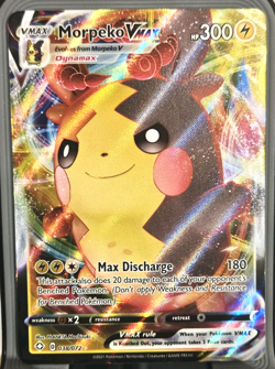 Morpeko VMAX Holo Ultra Rare Pokemon Shining Fates card 038/072 - Image 1