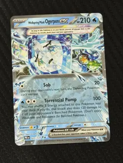 Wellspring Mask Ogerpon ex 027/131 Sv Prismatic Evolutions Holo Pokemon Card TCG - Image 1