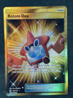 Rotom Dex 159/149 Sun & Moon Base Set Secret Rare Pokemon Card - Image 1