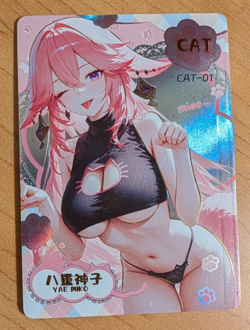 Yae Miku Genshin Impact CAT-01 Femme Fatale Goddess Story Anime Waifu Card - Image 1