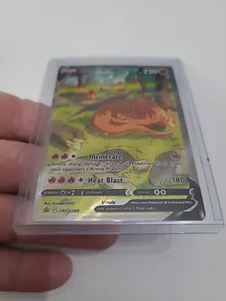 Pokemon Charizard v SWSH260 Full Art Black Star Promo Holo Card NM Condition - Image 3