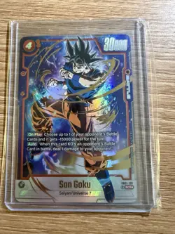 Son Goku SCR* Alt Art FB01-139 Secret Rare Dragon Ball Fusion World Card English - Image 1