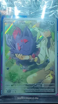 N's Zorua 189 Sv: Scarlet & Violet Promo Cards Holo - SEALED w/ ETB Dividers - Image 1