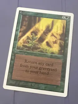 Magic the Gathering MTG Unlimited Regrowth NM (Beta Bob) - Image 1