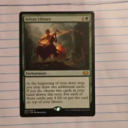 Sylvan Library Commander Collection Green Rare Enchantment Wizards English - Image 1