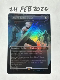 Cloud's Buster Sword - Umezawa's Jitte (Rainbow Foil) Secret Lair Drop Foil - Image 1