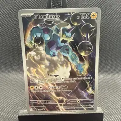 Thundurus Pokemon SV Pokemon Black Bolt Holo TCG - Image 4