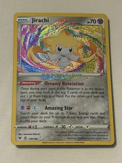 Pokemon TCG Jirachi 119/185 Vivid Voltage Amazing Rare - Image 1