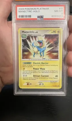 2009 POKEMON PLATINUM #11 MANECTRIC- HOLO PSA 9 - Image 1